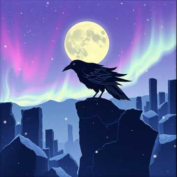Обложка трека ворон