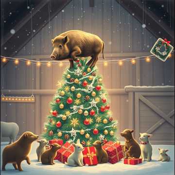 Обложка трека НОВОГОДНЯЯ БОРОВЩИНА (v.3)