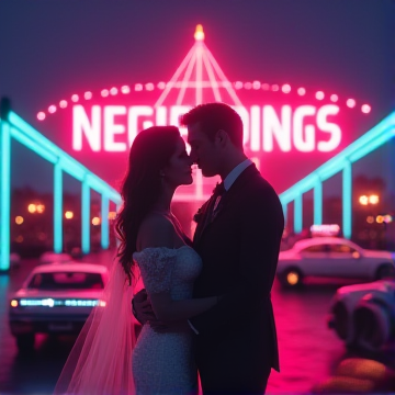 Обложка трека ПОД КУПОЛОМ ВЕГАСА (NEON WEDDING) (v.4)