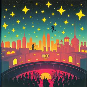 Обложка трека Чтобы звёздочку словить,  Кем угодно можно быть. (v.2)